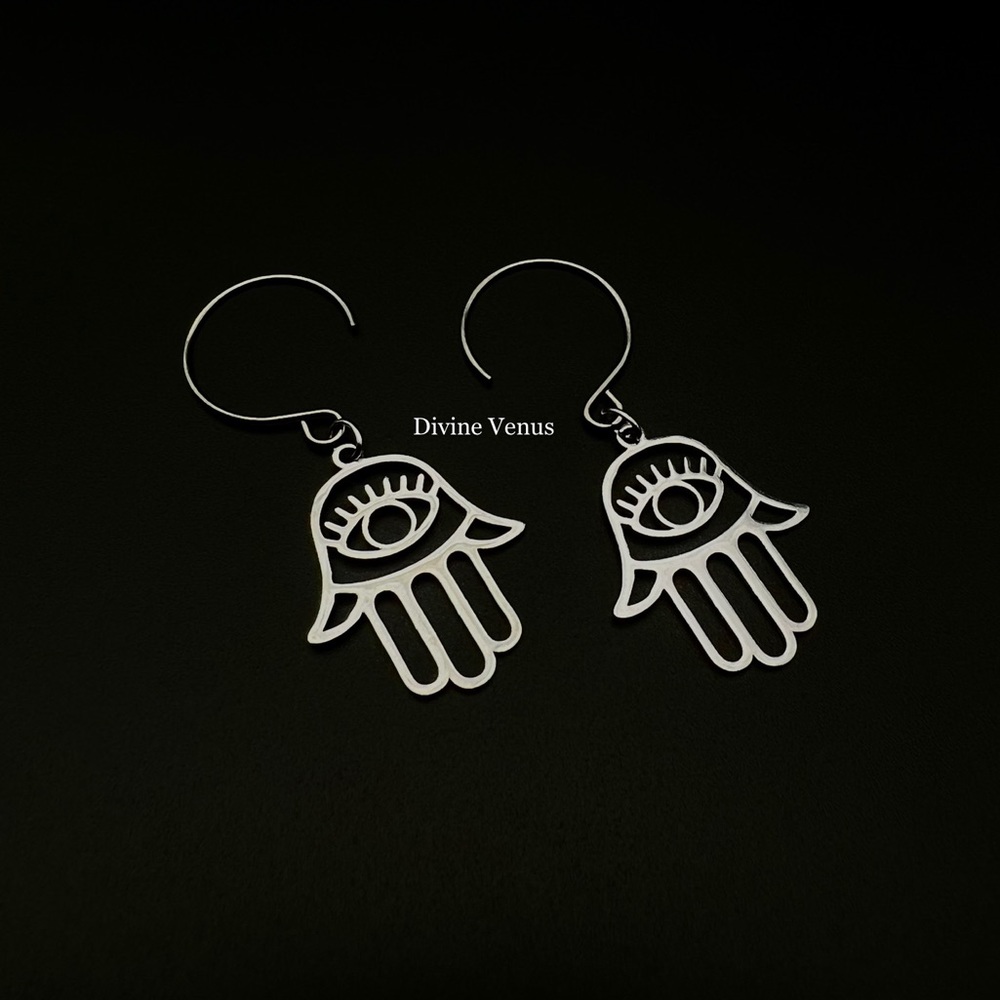 Hamsa Earrings | Stainless Steel Jewelry